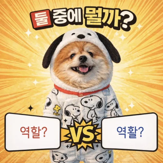 역할 vs 역활, 2026년 올바른 표기법은? (헷갈리는 맞춤법 총정리)