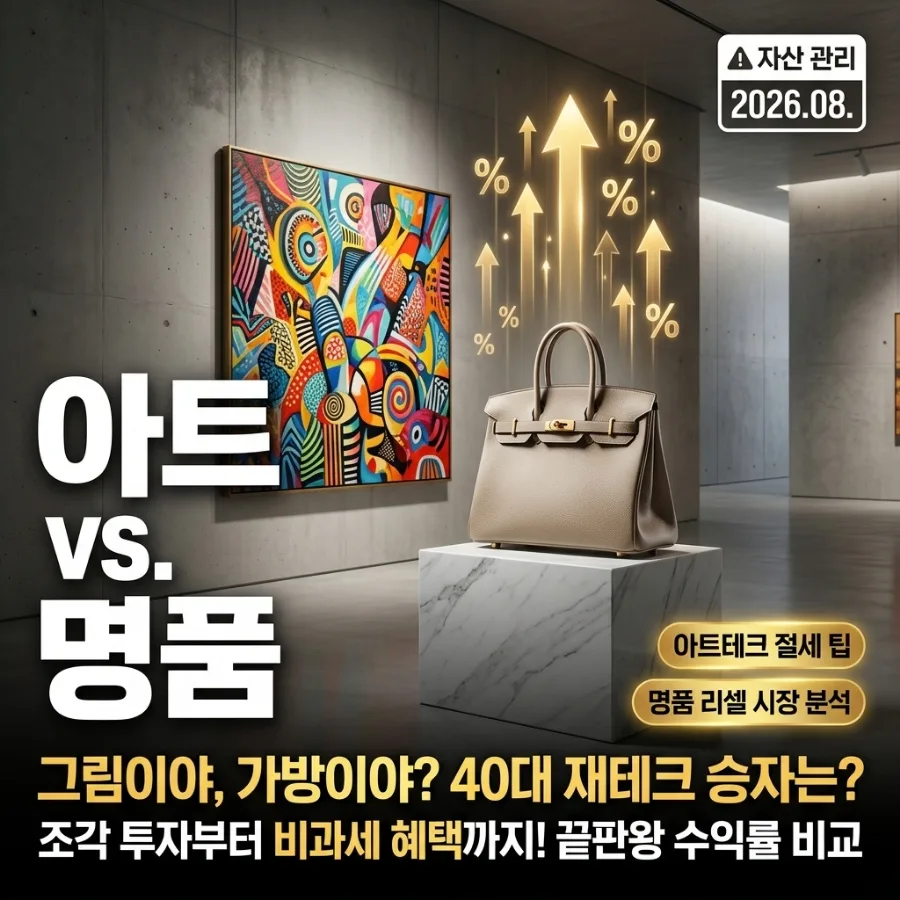40대 재테크: 아트테크 vs 명품백, 2026년 현명한 선택은?