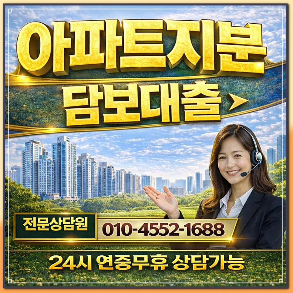공동명의 아파트지분담보대출, 배우자 동의 없이 추가 자금 확보 2026