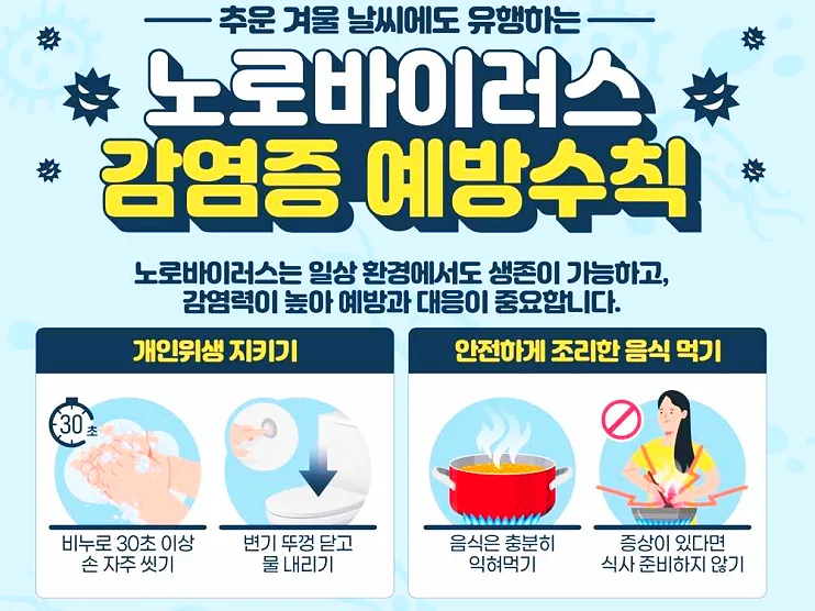 겨울철 식중독 예방 2026: 노로바이러스·로타바이러스 총정리 3