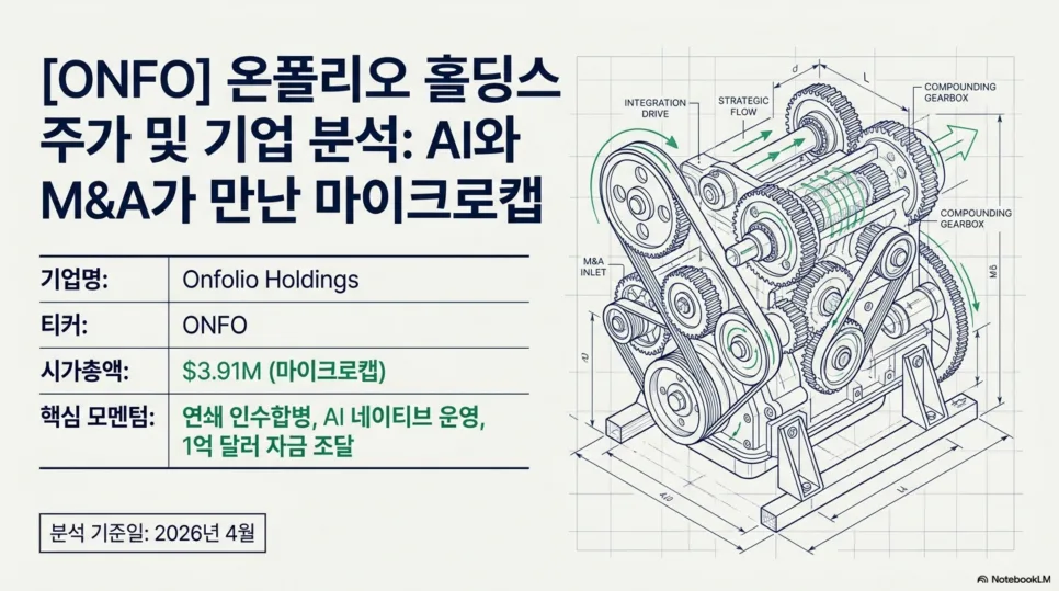 온폴리오 홀딩스(ONFO) 2026년 주가 전망 — AI M&A 투자 분석