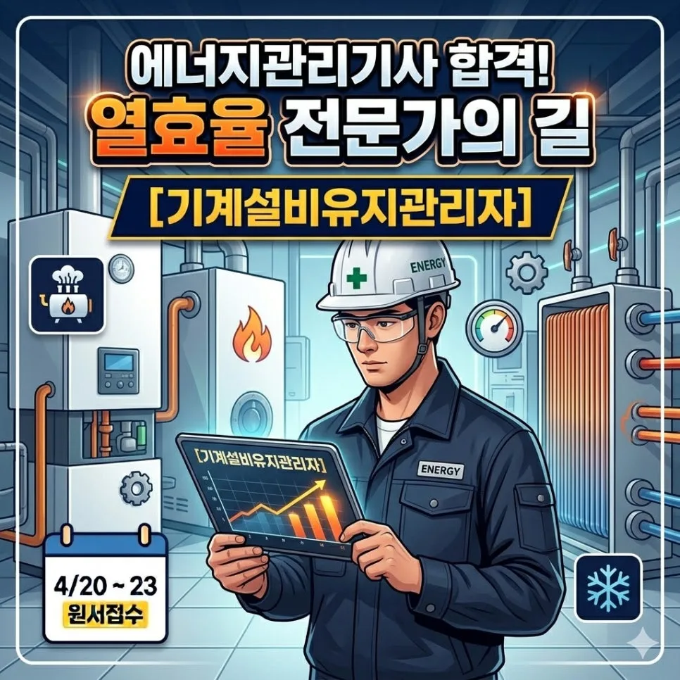 에너지관리기사 2026년 시험 완벽 대비: 필기 실기 합격 로드맵