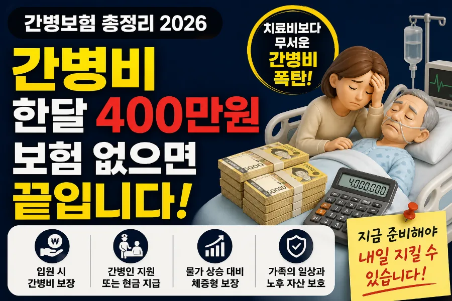 2026년 간병보험, 간병비 부담 줄이는 핵심 전략