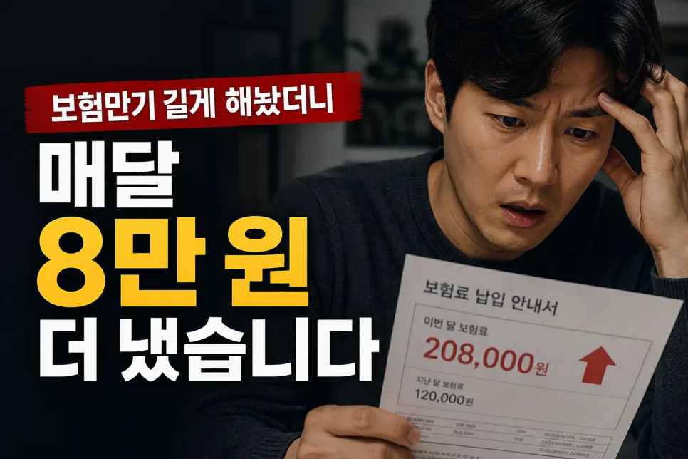 보험 만기 설정, 2026년 보험료 절약 핵심 전략 공개